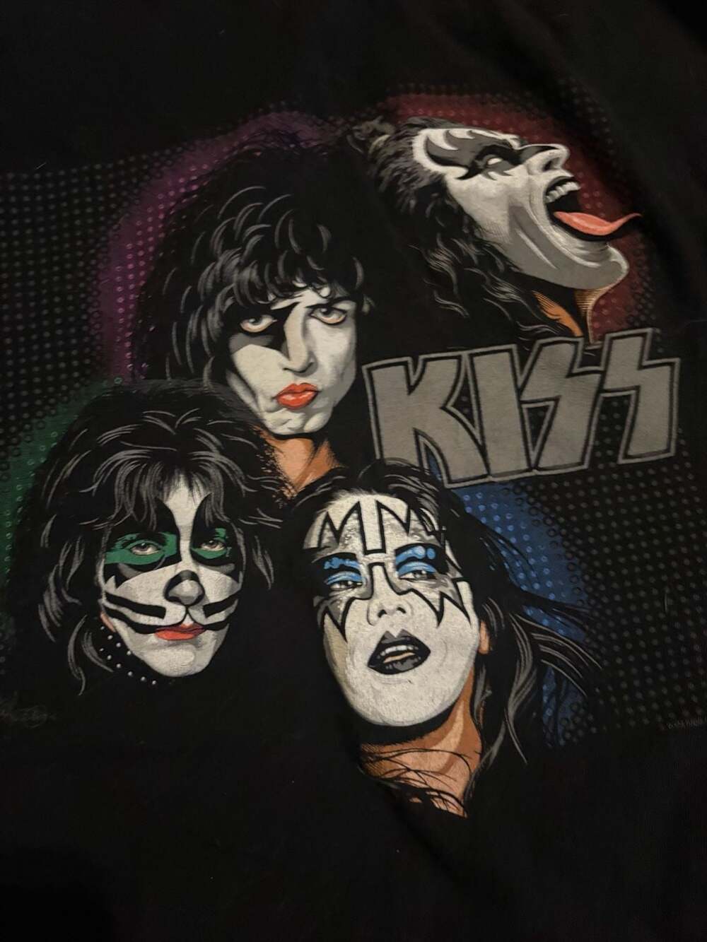 Vintage Kiss T-shirt  Black Shirt - XL - Tennessee River